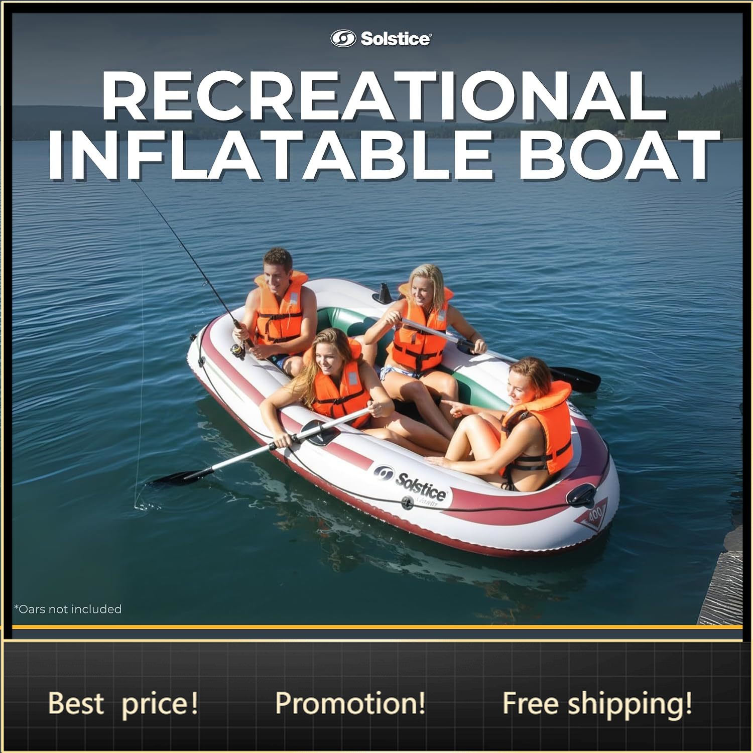 BestsellerSolstice Voyager 4-P - Fishing Boat Oar recension och pris