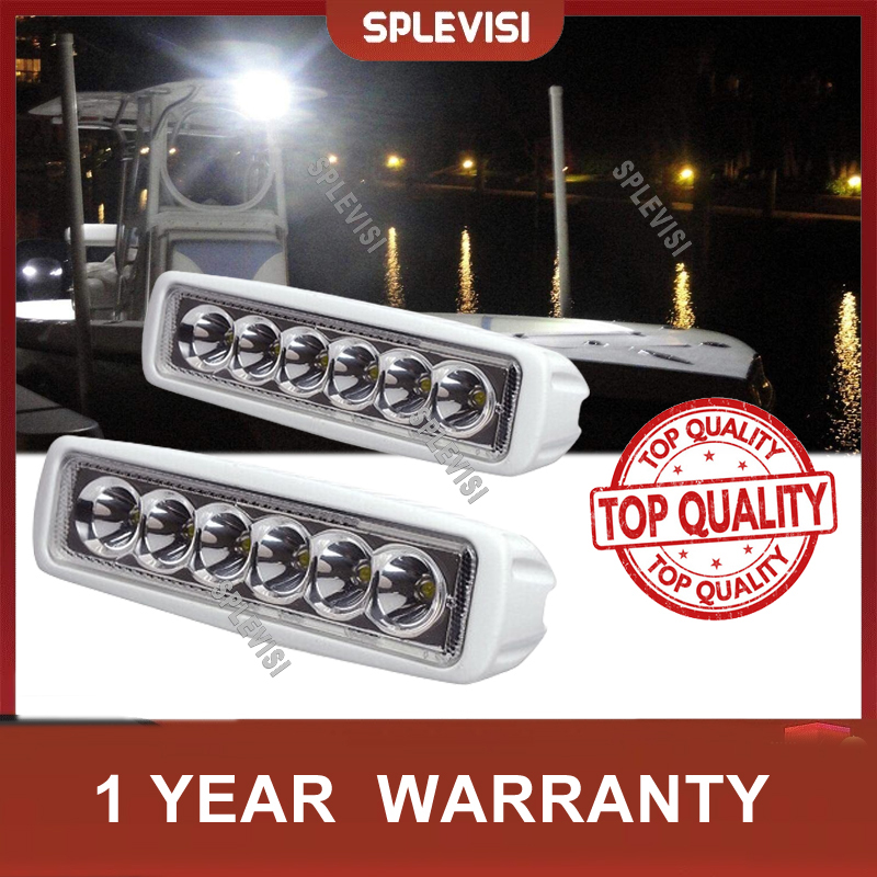 2pcs 12V 6 LED Deck Marine Spr - Fishing Boat Navigation Light recension och pris